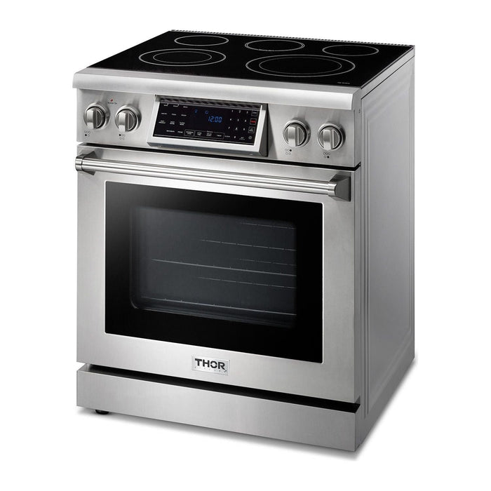 Thor Kitchen 30 Inch Air Fry and Self-Clean Professional Electric Range, TRE3001