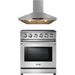 Thor Kitchen 30 Inch Electric Range and Range Hood Appliance Package