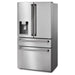 Thor Kitchen 36 In. Counter Depth Refrigerator in Stainless Steel with Water Dispenser, Ice Maker TRF3601FD