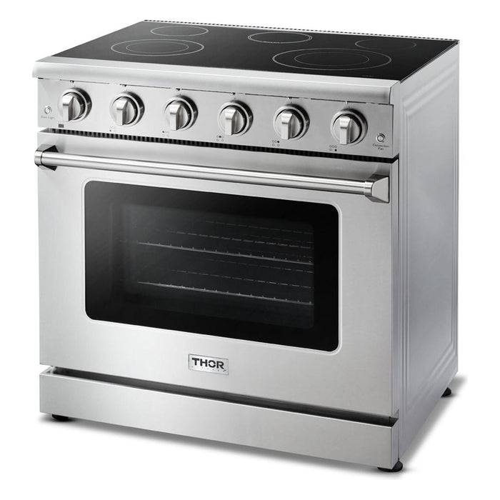 Thor Kitchen 36 In. Electric Range, 36 in. Range Hood Appliance Package