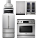 Thor Kitchen 36 In. Electric Range, Range Hood, Microwave Drawer, Refrigerator, Dishwasher, Wine Cooler Appliance Package