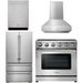 Thor Kitchen 36 In. Electric Range, Range Hood, Refrigerator, Dishwasher Appliance Package