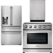 Thor Kitchen 36 in. Electric Range, Refrigerator with Water and Ice Dispenser, Dishwasher Appliance Package