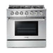 Thor Kitchen 36 In. Gas Range and Range Hood Appliance Package