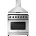 Thor Kitchen 36 in. Gas Range and Range Hood Appliance Package