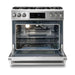 Thor Kitchen 36 In. Gas Range, Microwave Drawer, Refrigerator with Water and Ice Dispenser, Dishwasher Appliance Package