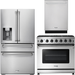 Thor Kitchen 36 in. Gas Range, Refrigerator with Water and Ice Dispenser, Dishwasher Appliance Package