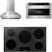 Thor Kitchen 36 In. Induction Cooktop, Range Hood, Microwave Drawer Appliance Package