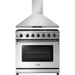 Thor Kitchen 36 in. Propane Gas Range, 36 in. Range Hood Appliance Package