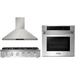 Thor Kitchen 36 In. Propane Gas Rangetop, Range Hood, Wall Oven Appliance Package