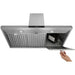 Thor Kitchen 36 in. Wall Mount LED Light Range Hood in Stainless Steel HRH3607