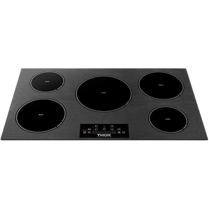 Thor Kitchen 36 Inch Built-In Induction Cooktop with 5 Elements TIH36