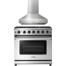 Thor Kitchen 36 Inch Propane Gas Range, Range Hood Appliance Package