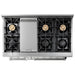 Thor Kitchen 48 in. 6.7 Cu. Ft. Professional Natural Gas Range in Stainless Steel HRG4808U