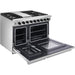 Thor Kitchen 48 in. 6.8 Cu. Ft. Double Oven Natural Gas Range in Stainless Steel LRG4807U