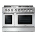 Thor Kitchen 48 in. Gas Burner, Electric Oven Range and Range Hood Appliance Package