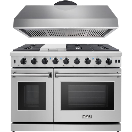 Thor Kitchen 48 in. Gas Range, Range Hood Appliance Package