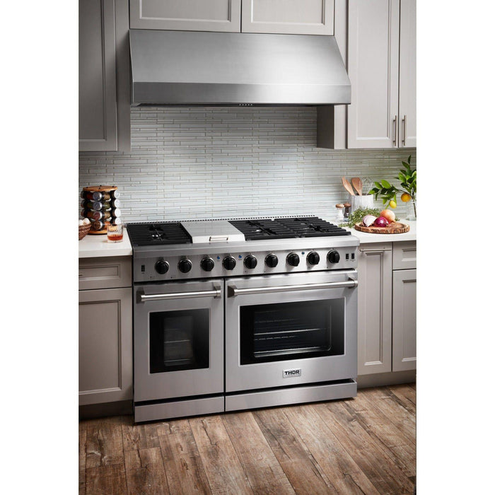 Thor Kitchen 48 in. Propane Gas Range and Range Hood Appliance Package