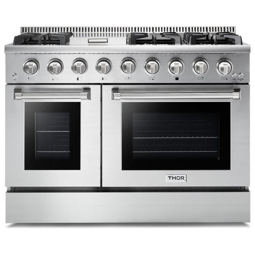 Thor Kitchen 48 in. Propane Gas Range and Range Hood Professional Appliance Package