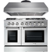 Thor Kitchen 48 inch Propane Gas Burner/Electric Oven Range, Range Hood Appliance Package