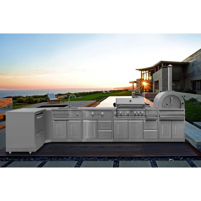 Thor Kitchen Outdoor Kitchen Corner Cabinet Module in Stainless Steel MK06SS304