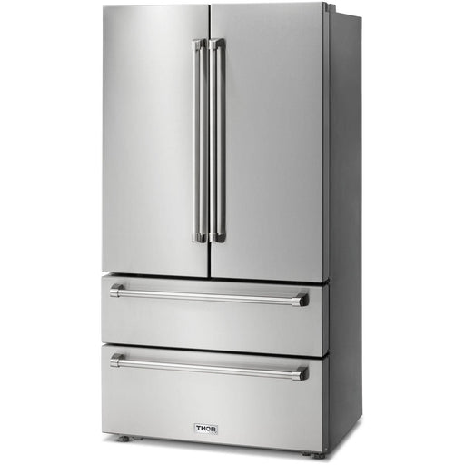 Thor Kitchen Professional 36 In. Counter Depth 22.5 Cu. Ft. Refrigerator Stainless Steel TRF3602