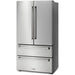 Thor Kitchen Professional 36 In. Counter Depth 22.5 Cu. Ft. Refrigerator Stainless Steel TRF3602