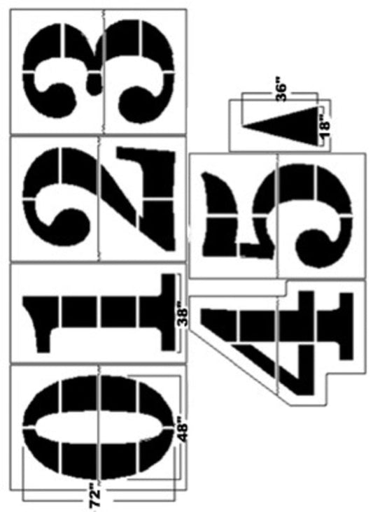 Trigon Sports FMKPRO 6 ft. x 0.062 in. Pro-Style Football Stencil Kit - FMKPRO