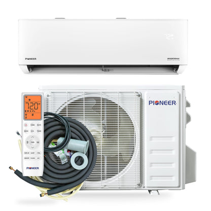 Pioneer Quantum Ultra 9,000 BTU 24 SEER2 115V High-Wall Ductless Energy-Star Mini-Split Air Conditioner Inverter Heat Pump Full Set - WYT009ALSI24RL
