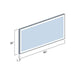 Vinnova Benevento Rectangle LED Lighted Accent Bathroom/Vanity Wall Mirror