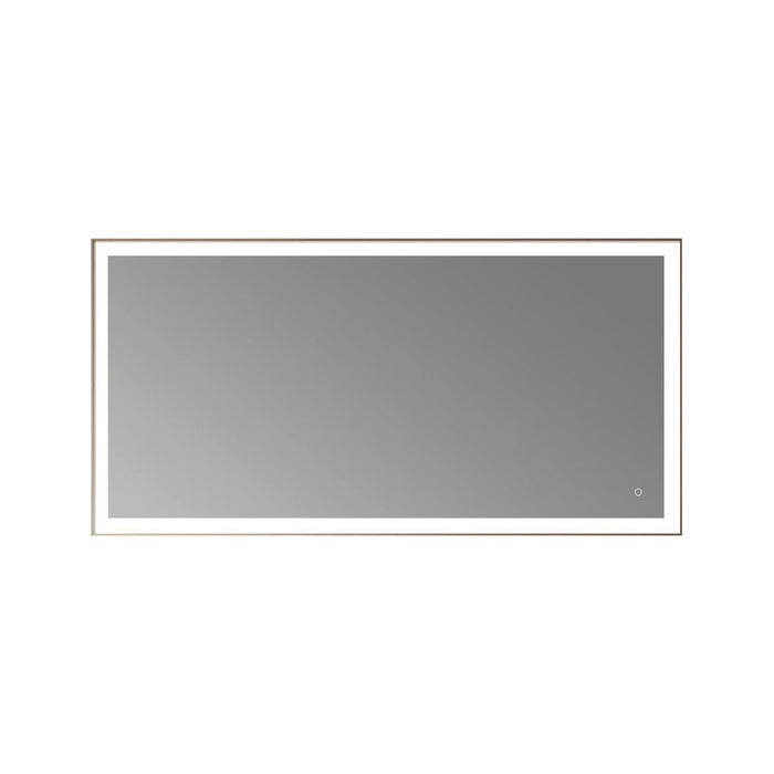 Vinnova Benevento Rectangle LED Lighted Accent Bathroom/Vanity Wall Mirror