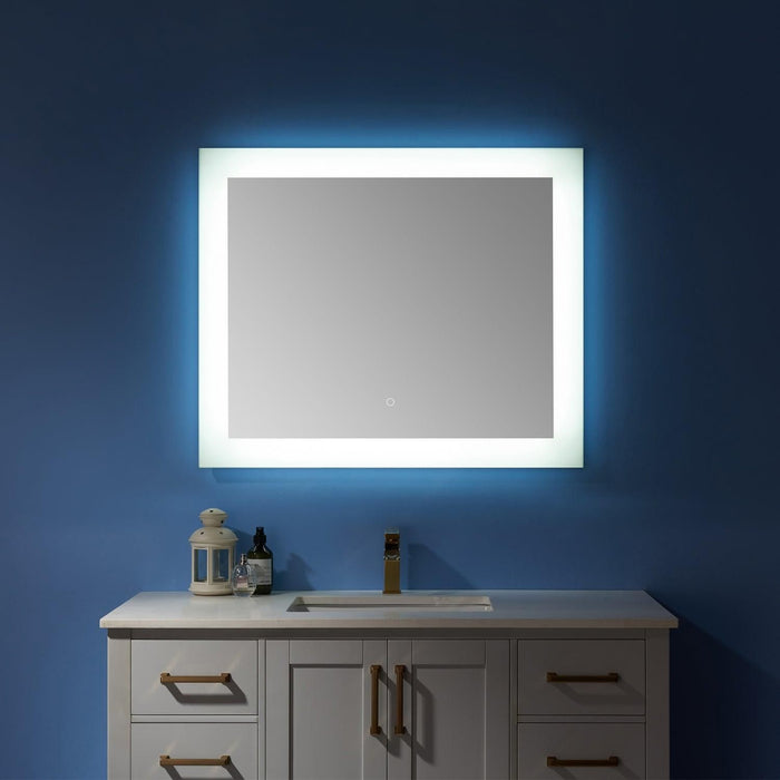 Vinnova Callista Rectangle LED Lighted Accent Bathroom/Vanity Wall Mirror