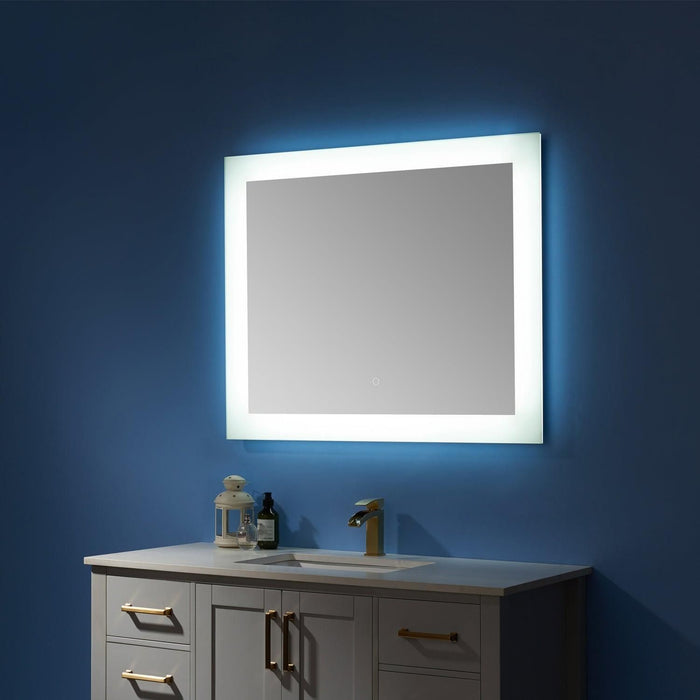 Vinnova Callista Rectangle LED Lighted Accent Bathroom/Vanity Wall Mirror