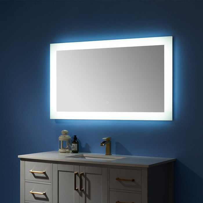 Vinnova Callista Rectangle LED Lighted Accent Bathroom/Vanity Wall Mirror