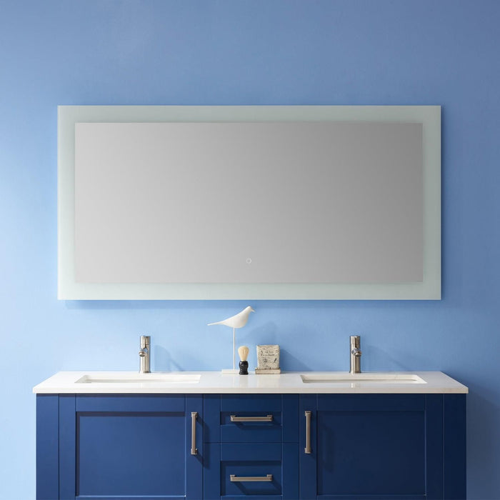 Vinnova Callista Rectangle LED Lighted Accent Bathroom/Vanity Wall Mirror