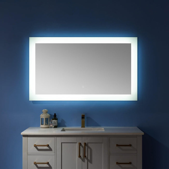 Vinnova Callista Rectangle LED Lighted Accent Bathroom/Vanity Wall Mirror