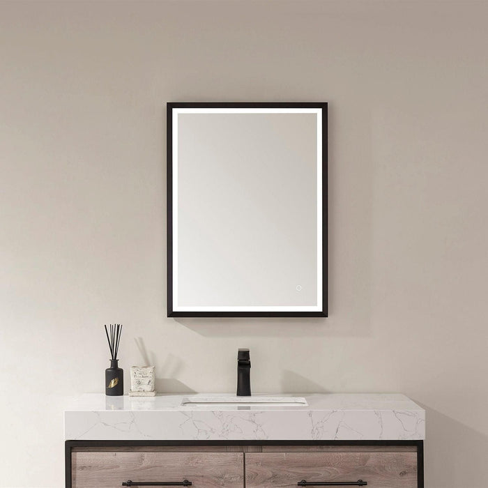 Vinnova Como Rectangle LED Lighted Accent Bathroom/Vanity Wall Mirror