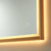 Vinnova Como Rectangle LED Lighted Accent Bathroom/Vanity Wall Mirror