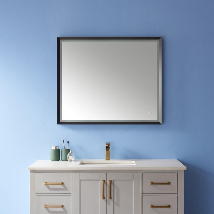 Vinnova Como Rectangle LED Lighted Accent Bathroom/Vanity Wall Mirror