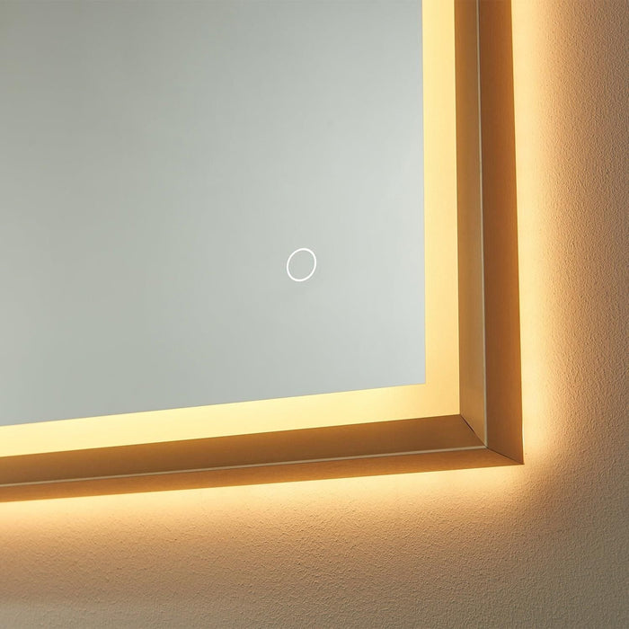 Vinnova Como Rectangle LED Lighted Accent Bathroom/Vanity Wall Mirror