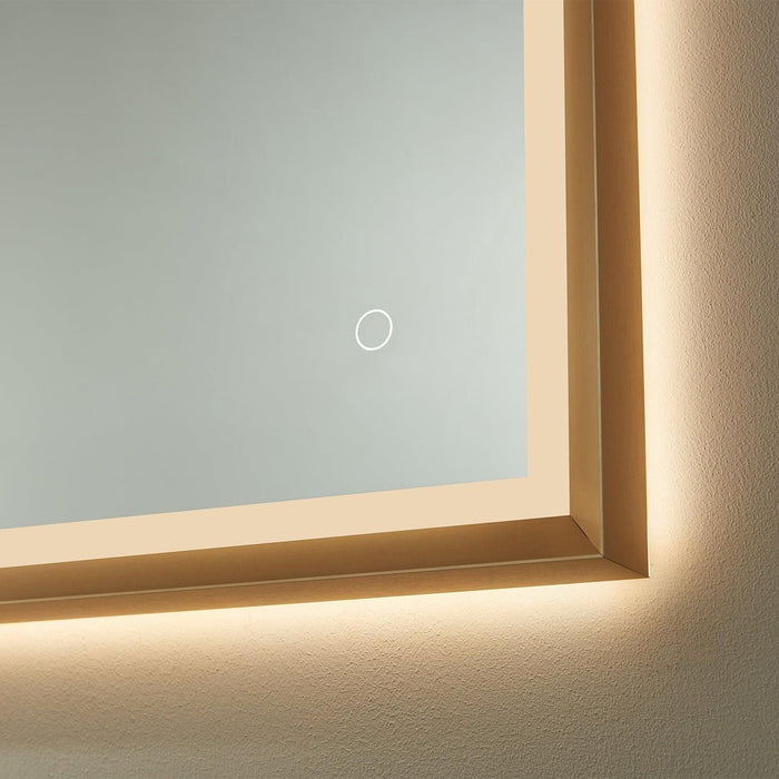 Vinnova Como Rectangle LED Lighted Accent Bathroom/Vanity Wall Mirror