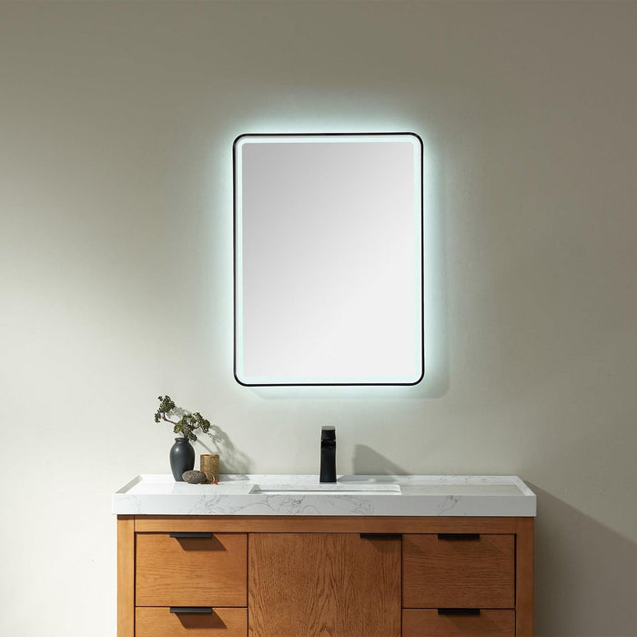 Vinnova Piceno Rectangle LED Lighted Accent Bathroom/Vanity Wall Mirror