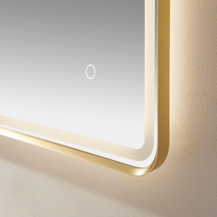 Vinnova Piceno Rectangle LED Lighted Accent Bathroom/Vanity Wall Mirror