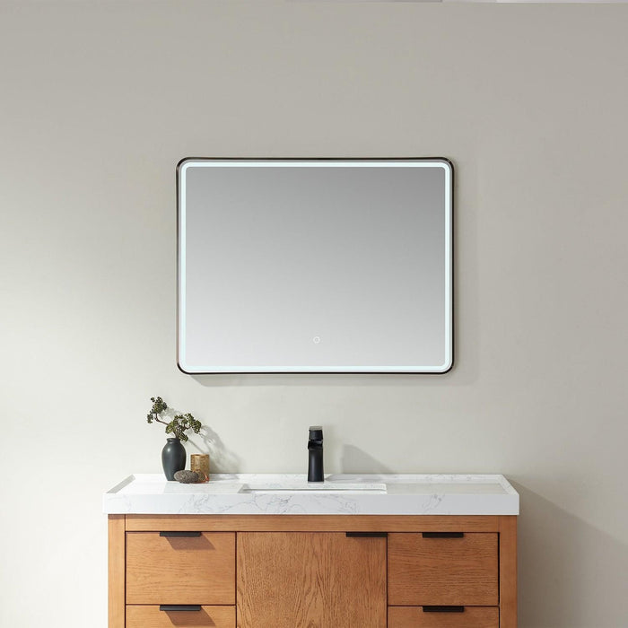 Vinnova Piceno Rectangle LED Lighted Accent Bathroom/Vanity Wall Mirror