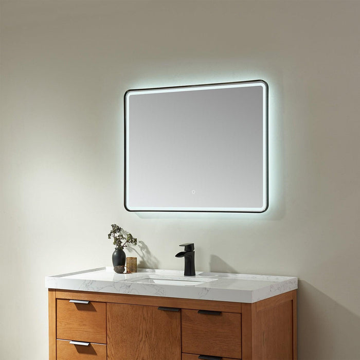 Vinnova Piceno Rectangle LED Lighted Accent Bathroom/Vanity Wall Mirror