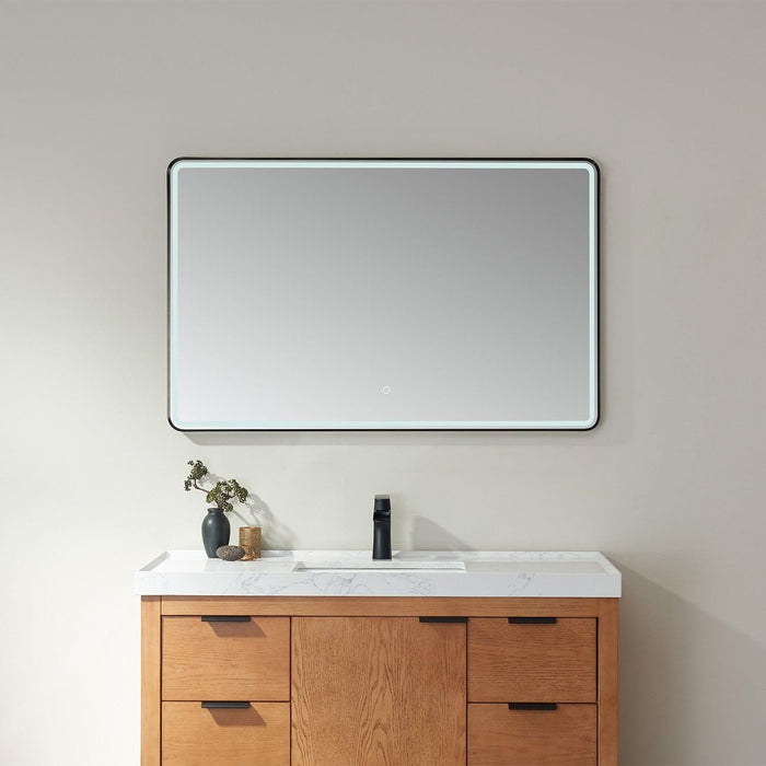 Vinnova Piceno Rectangle LED Lighted Accent Bathroom/Vanity Wall Mirror