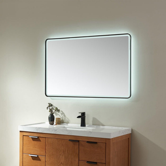 Vinnova Piceno Rectangle LED Lighted Accent Bathroom/Vanity Wall Mirror