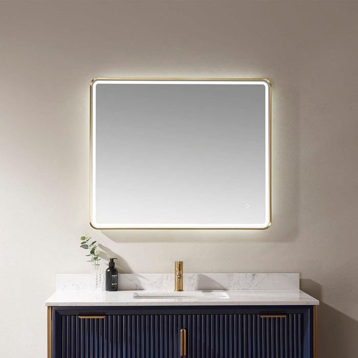 Vinnova Piceno Rectangle LED Lighted Accent Bathroom/Vanity Wall Mirror