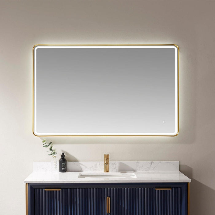 Vinnova Piceno Rectangle LED Lighted Accent Bathroom/Vanity Wall Mirror