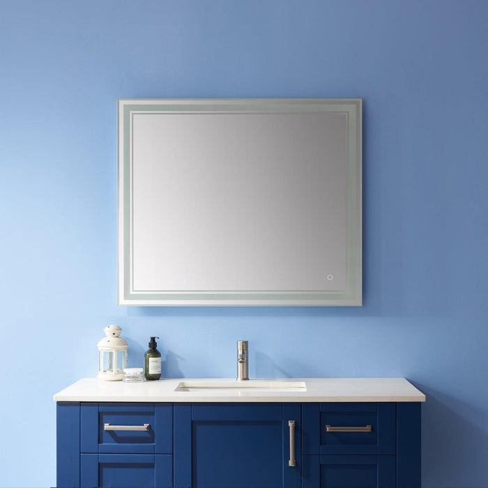 Vinnova Varese Rectangle LED Lighted Accent Bathroom/Vanity Wall Mirror